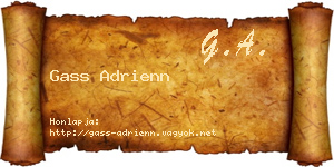 Gass Adrienn névjegykártya